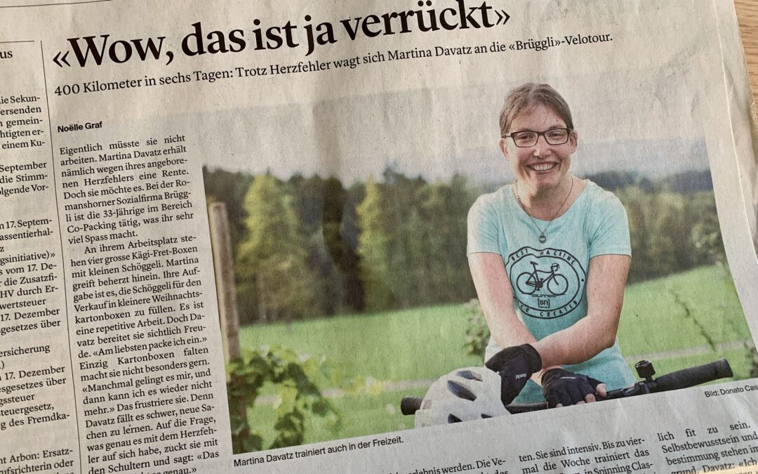 Martina in der Zeitung